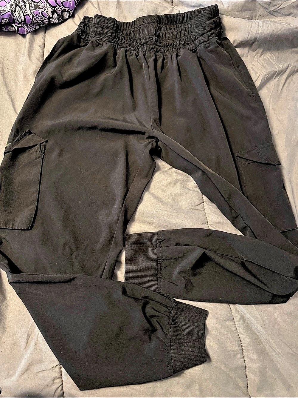 Black Cargo scrub Pants